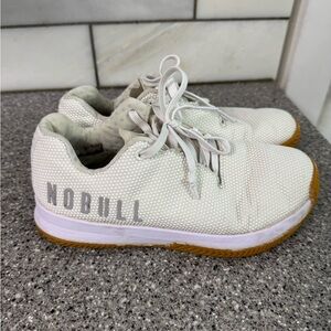NOBULL White Sneakers with Brown Sole